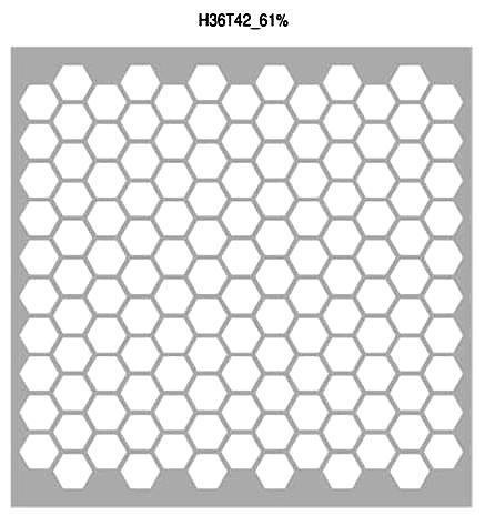 Perforointimalli H36T42 - 61%